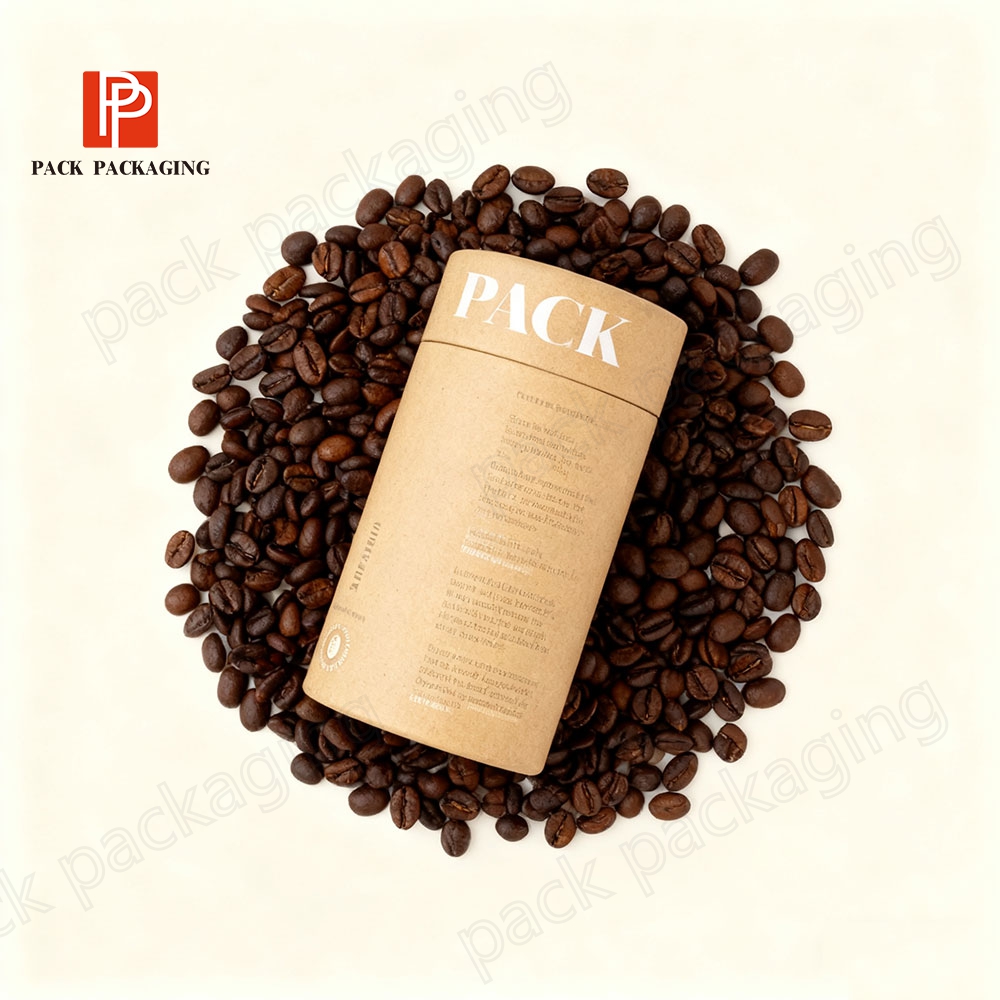 Custom logo coffee paper tube packaging